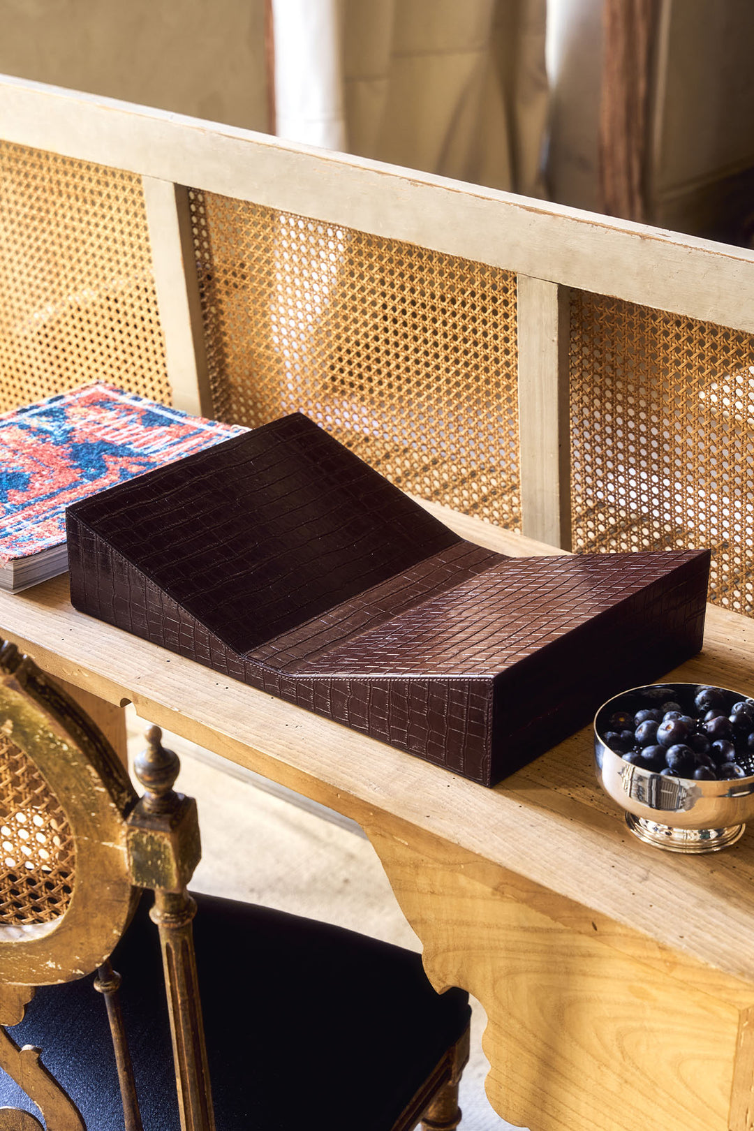 AZUR CROCO BOOKSTAND